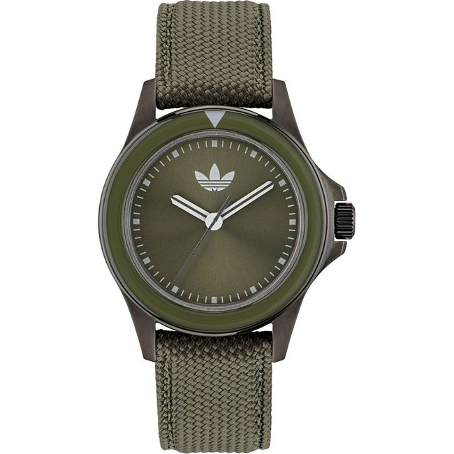 Adidas Montre Habillée Quartz Acier Inoxydable Vert Cadran Vert 44 Mm Bracelet Textile Vert Étanche 5 ATM - Apparel & Accessories > Jewelry > Watches from Adidas Hover Image