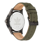 Adidas Montre Habillée Quartz Acier Inoxydable Vert Cadran Vert 44 Mm Bracelet Textile Vert Étanche 5 ATM - Apparel & Accessories > Jewelry > Watches from Adidas