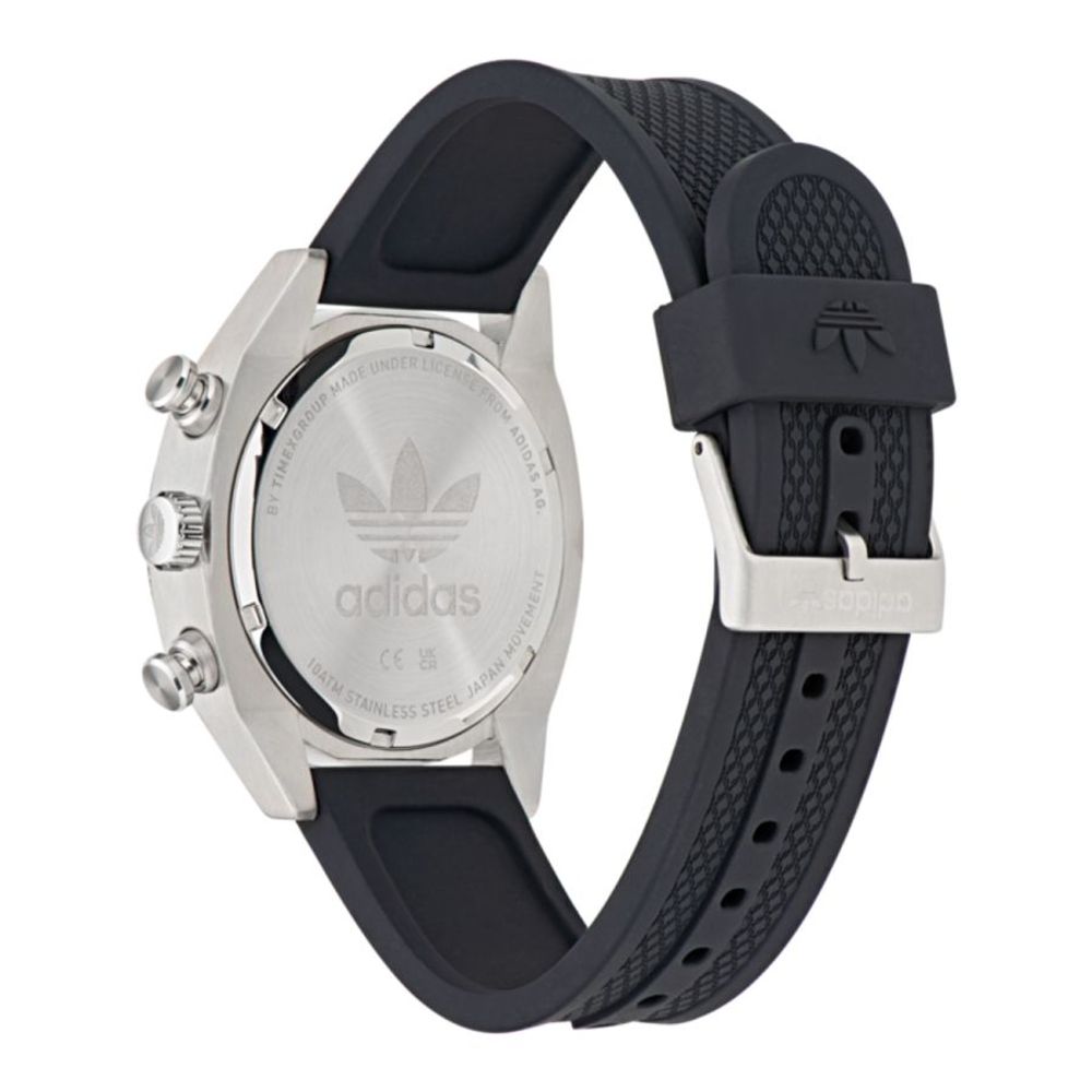Adidas Montre Sport Quartz Analogique 43mm Gris Boîtier Acier, Cadran Vert, Édition Two Chrono - Apparel & Accessories > Jewelry > Watches from Adidas