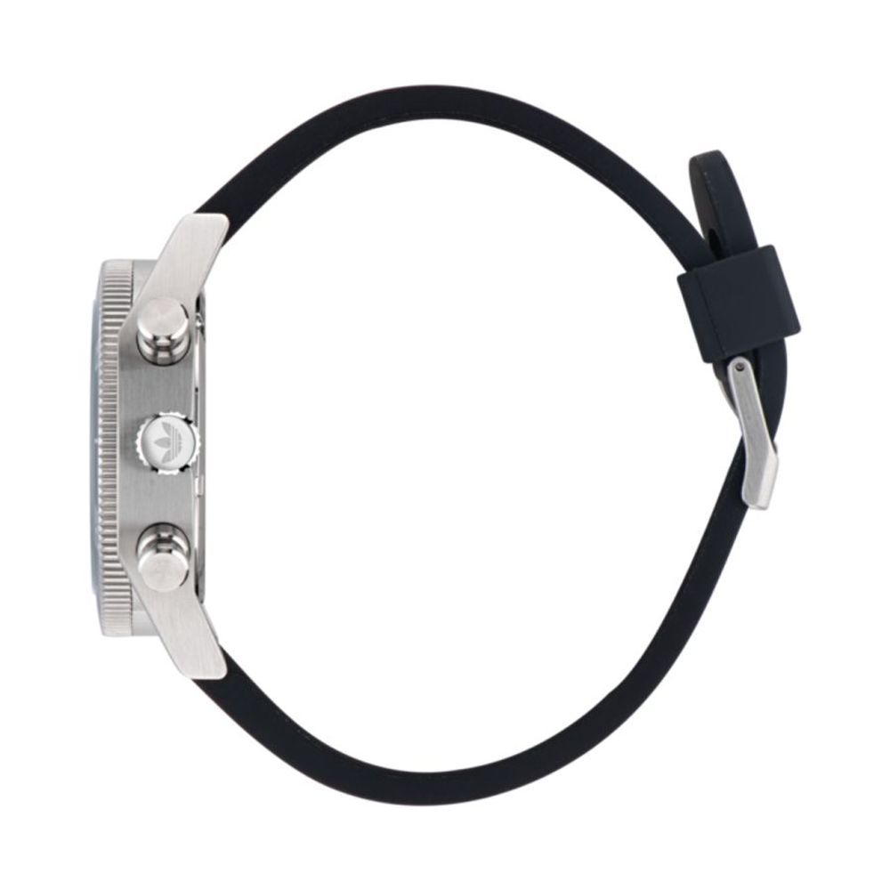 Adidas Montre Sport Quartz Analogique 43mm Gris Boîtier Acier, Cadran Vert, Édition Two Chrono - Apparel & Accessories > Jewelry > Watches from Adidas