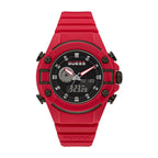 Guess Montre Sport Quartz Rouge 47 Mm Bracelet Silicone Rouge, 5 ATM, G Force Date - Apparel & Accessories > Jewelry > Watches from Guess
