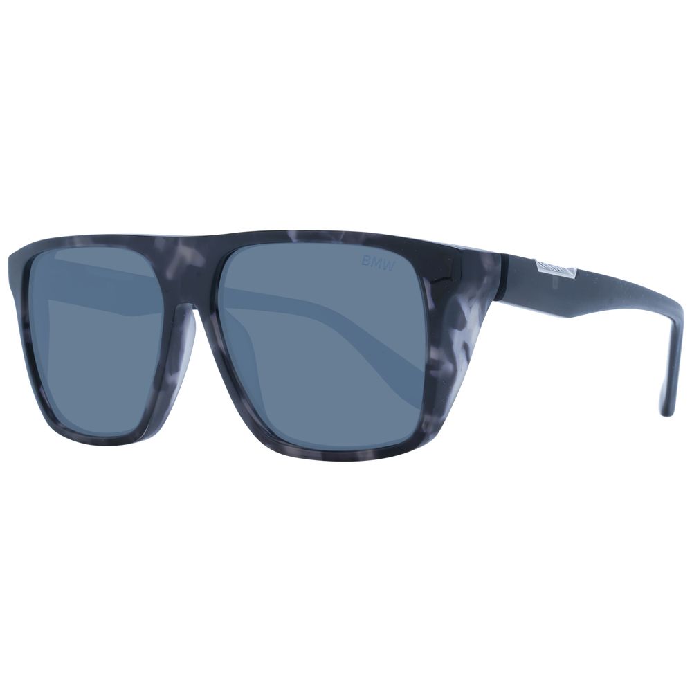 BMW Lunette Acétate Grise, Verres Miroir, Protection UV
