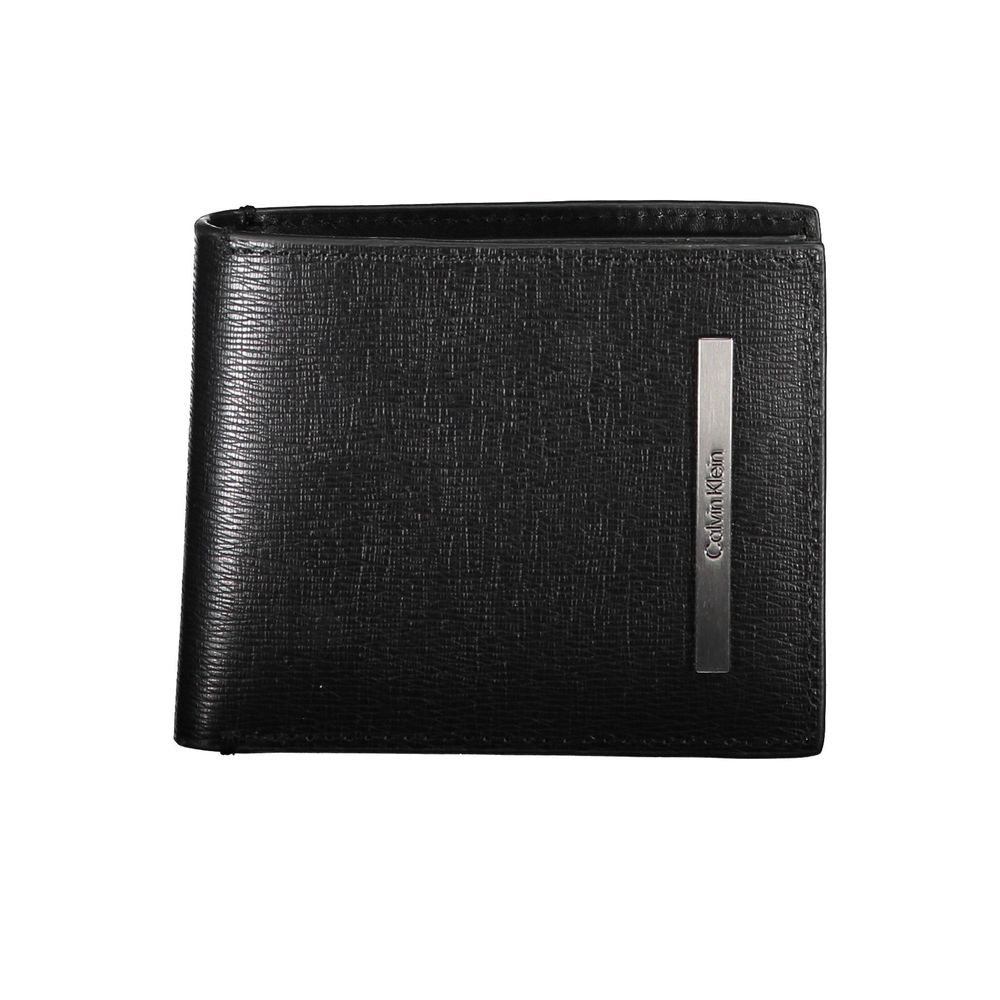 Calvin Klein Portefeuille Homme Cuir Écologique Noir RFID Bloquant Deux Compartiments - from Calvin Klein