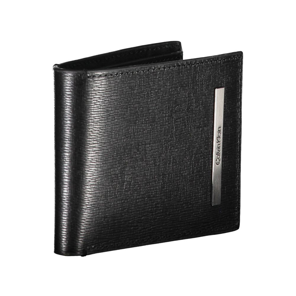 Calvin Klein Portefeuille Homme Cuir Écologique Noir RFID Bloquant Deux Compartiments - from Calvin Klein
