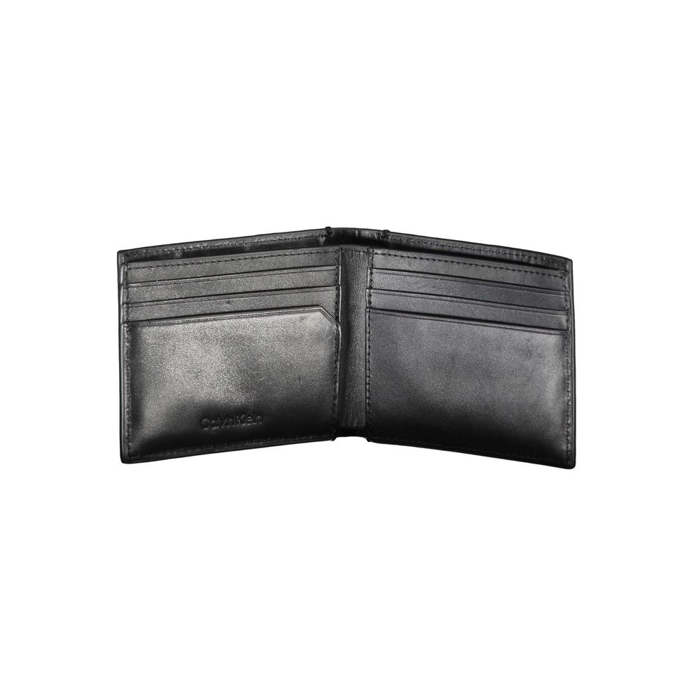 Calvin Klein Portefeuille Homme Cuir Écologique Noir RFID Bloquant Deux Compartiments - from Calvin Klein