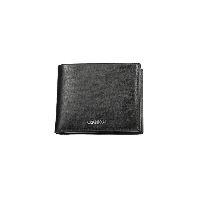 Calvin Klein Portefeuille Homme Noir Polyester RFID Blocage Avec Deux Compartiments Et Porte Monnaie - from Calvin Klein - Calvin Klein | Hollys Men