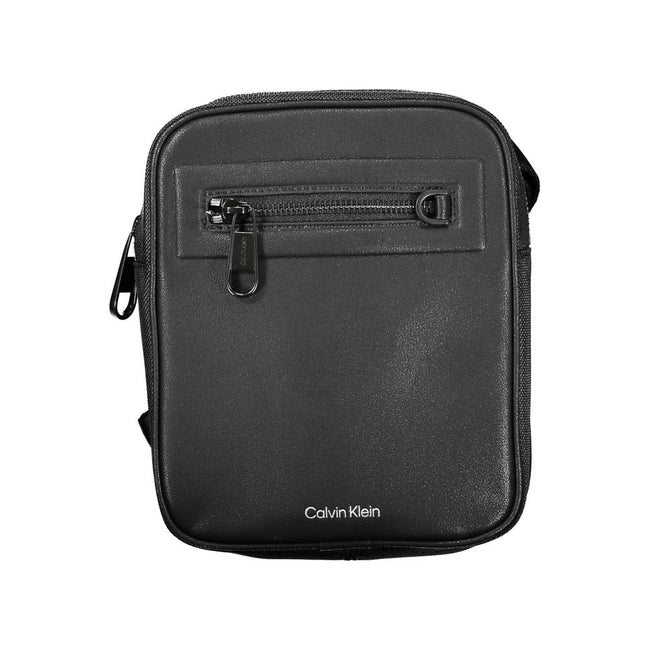 Calvin Klein Sleek Black Shoulder Bag with Contrasting Details - Apparel & Accessories > Handbags, Wallets & Cases > Handbags > Cross Body Bags from Calvin Klein - Calvin Klein | Hollys Men