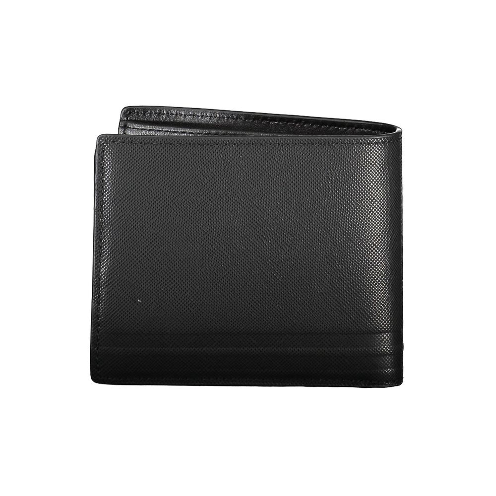 Tommy Hilfiger Portefeuille Homme En Cuir Noir Avec Deux Compartiments Et Porte-Monnaie Intégré Pour Cartes - from Tommy Hilfiger