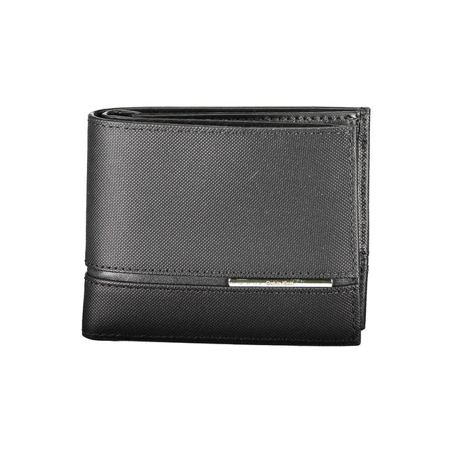 Calvin Klein Portefeuille Homme Cuir Noir RFID Bloquant Deux Compartiments Espèces Porte Monnaie Sécurisé Fentes Carte - Apparel & Accessories > Handbags, Wallets & Cases > Wallets & Money Clips > Wallets from Calvin Klein Hover Image
