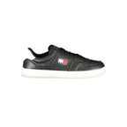 Tommy Hilfiger Baskets Homme Cuir Noir Avec Détails Blancs Semelle Amovible - T0-36744 - Apparel & Accessories > Shoes > Sneakers from Tommy Hilfiger