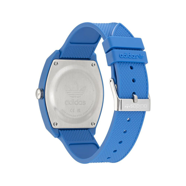 Adidas Project Two Quartz Analog Sports Watch, Blue, Silicone Strap, 38mm, 5ATM Main Image
