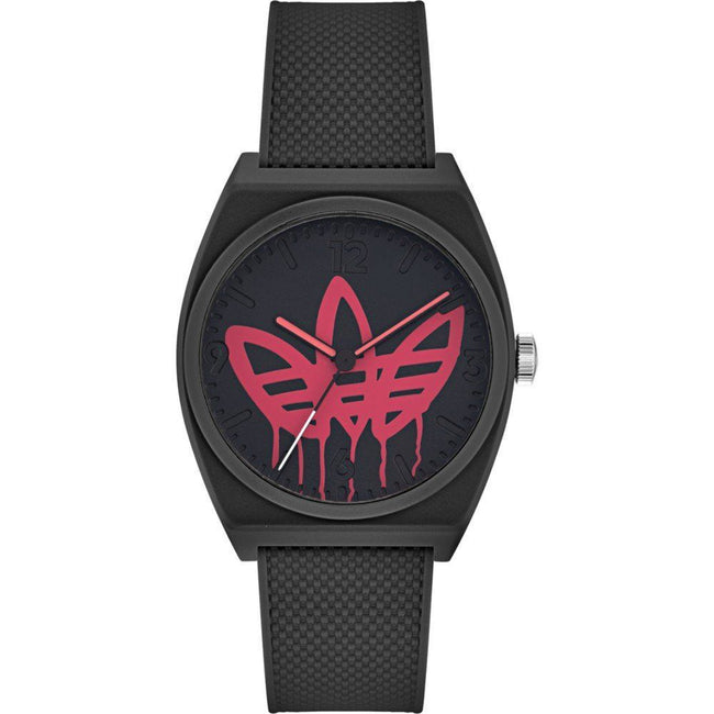 Adidas Montre Sport Quartz Noire 38mm Résine Boîtier Silicone Noir 5ATM Verre Minéral - Apparel & Accessories > Jewelry > Watches from Adidas Hover Image