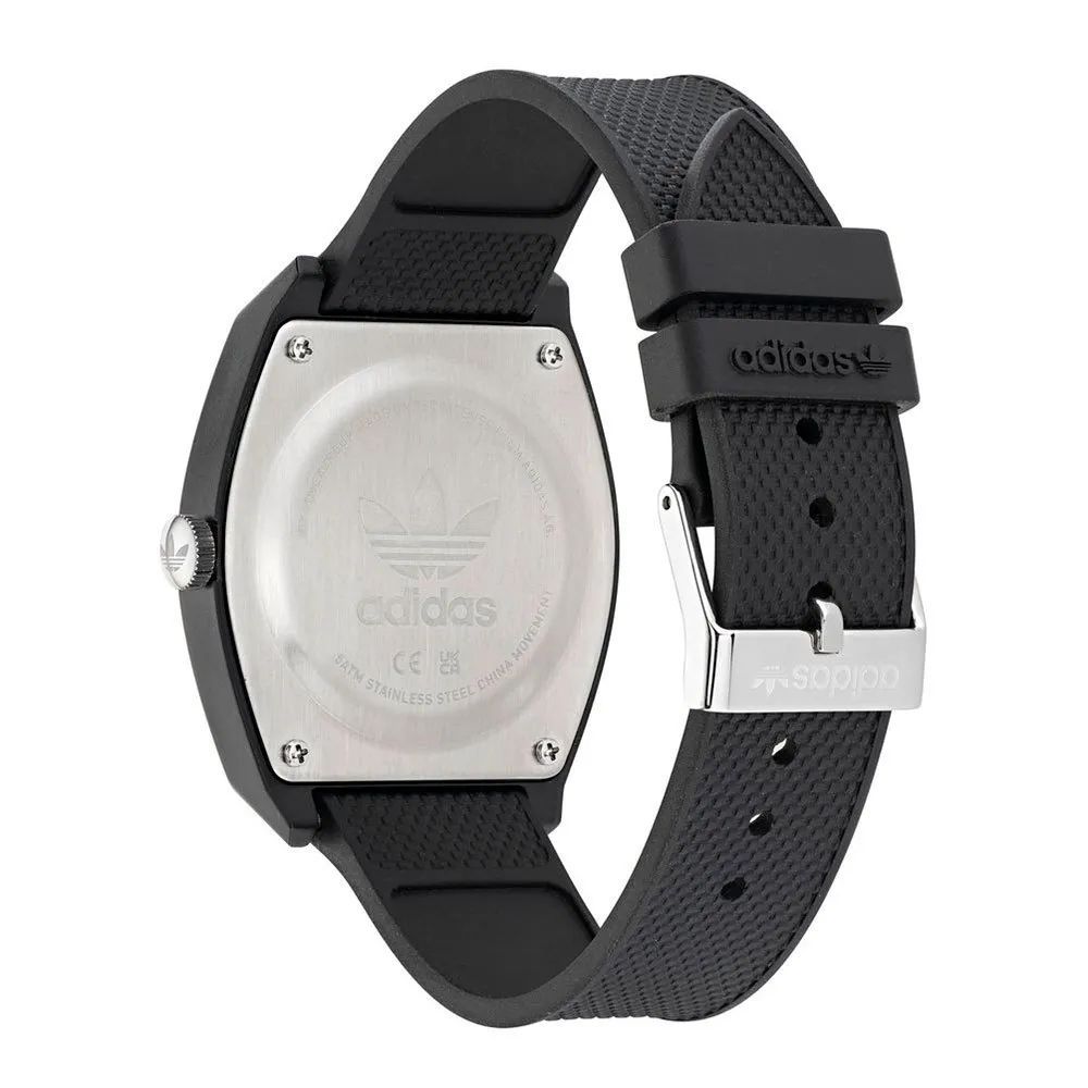 Adidas Montre Sport Quartz Noire 38mm Résine Boîtier Silicone Noir 5ATM Verre Minéral - Apparel & Accessories > Jewelry > Watches from Adidas