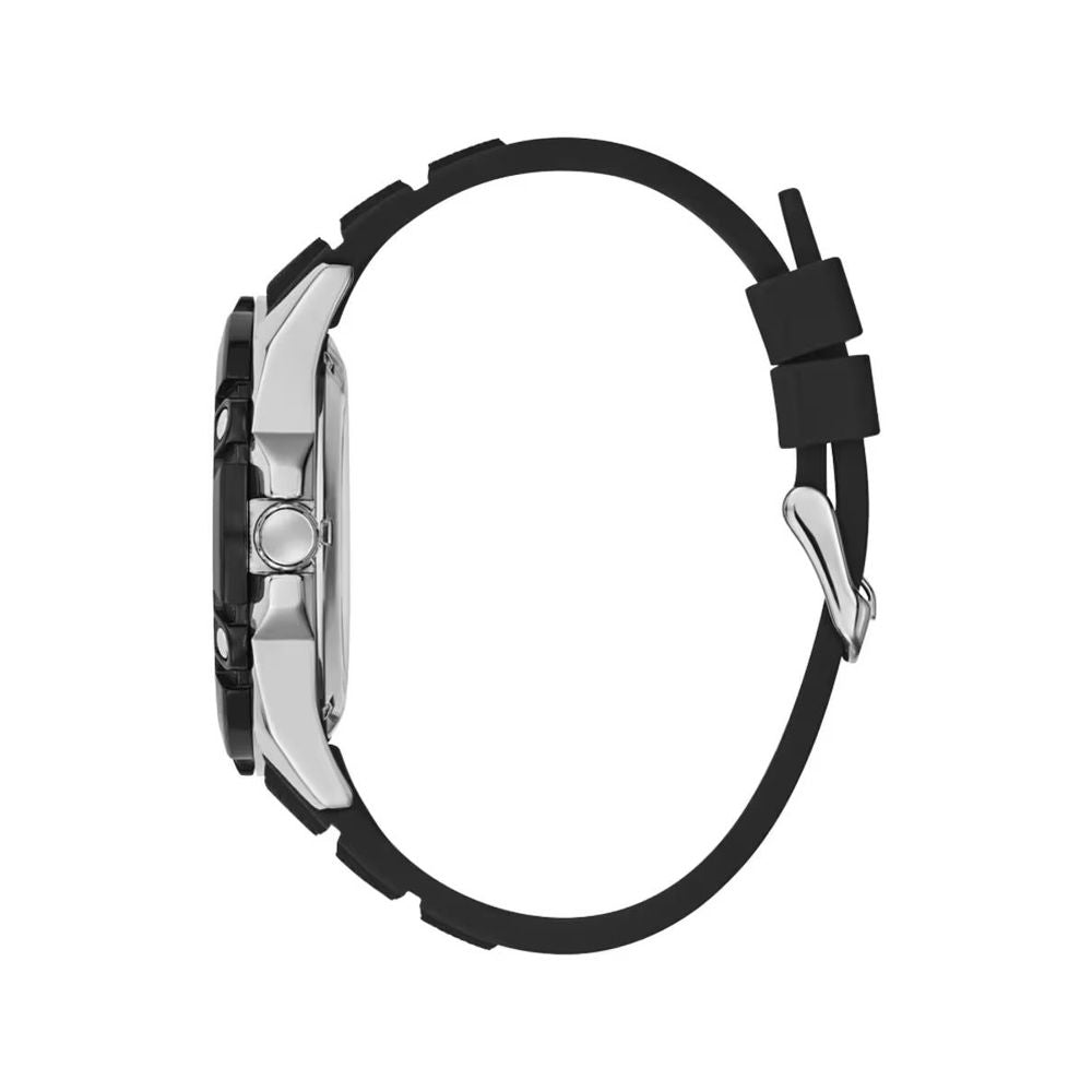 Guess Montre Sport Automatique, Boîtier Acier, Bracelet Silicone