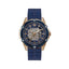 Guess Montre Sport Automatique, Boîtier Rose, Bracelet Violet