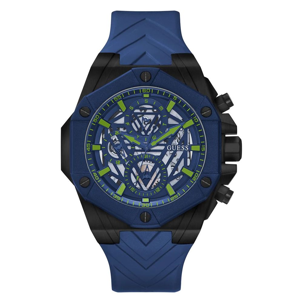 Guess Montre Sport Quartz Analogique Cadran Bleu, Bracelet Bleu, Fonction Dial Formula - Apparel & Accessories > Jewelry > Watches from Guess