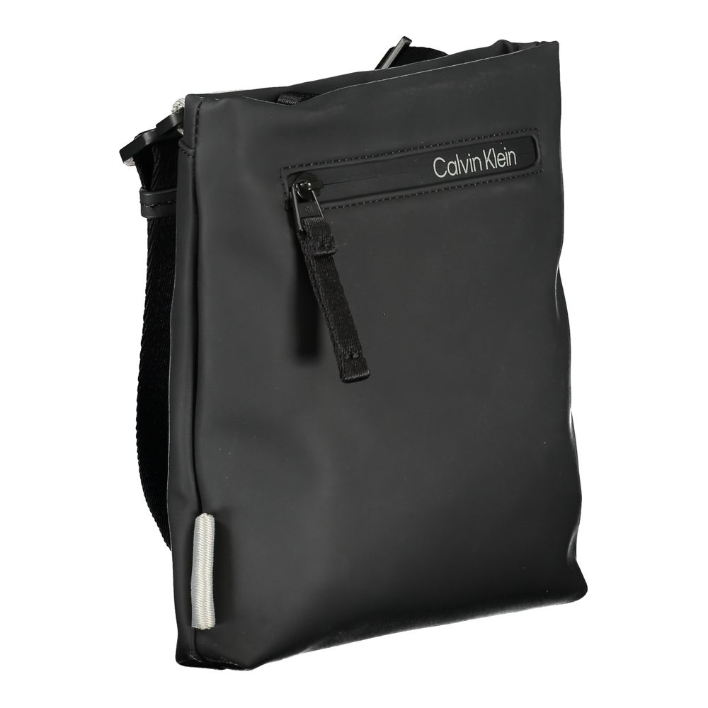 Calvin Klein Sacoche bandoulière Sleek avec bandoulière réglable et poche extérieure pratique, noir.