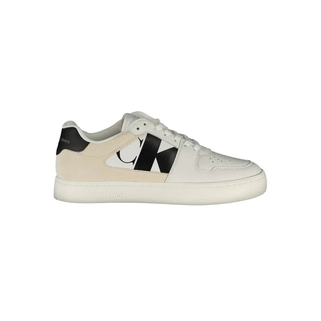 Calvin Klein White Polyester Sneaker - Apparel & Accessories > Shoes > Sneakers from Calvin Klein - Calvin Klein | Hollys Men