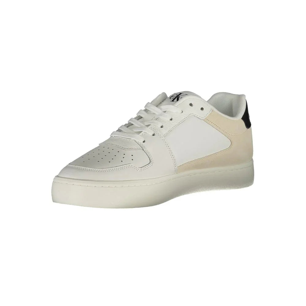 Calvin Klein White Polyester Sneaker - Apparel & Accessories > Shoes > Sneakers from Calvin Klein