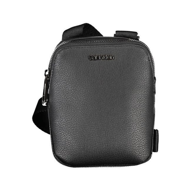Calvin Klein sacoche bandoulière noire pour homme, élégante, sangle ajustable et poche externe zippée CA-26220 Hover Image