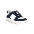Tommy Hilfiger Baskets Homme Bleu Polyester Avec Lacets Et Logo Contrastant - Apparel & Accessories > Shoes > Sneakers from Tommy Hilfiger