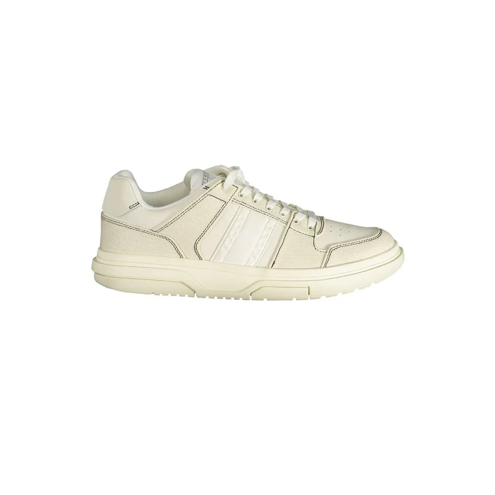 Tommy Hilfiger White Polyester Sneaker - Apparel & Accessories > Shoes > Sneakers from Tommy Hilfiger