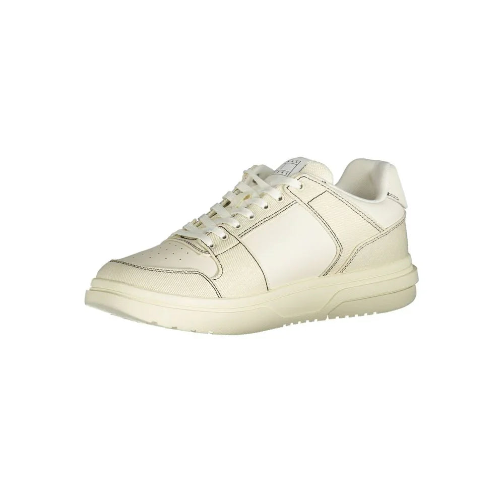 Tommy Hilfiger White Polyester Sneaker - Apparel & Accessories > Shoes > Sneakers from Tommy Hilfiger