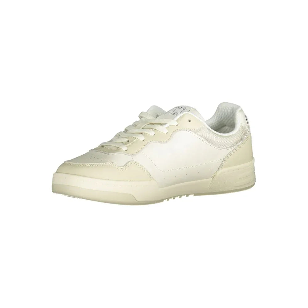 Tommy Hilfiger Beige Polyethylene Men Sneaker - Apparel & Accessories > Shoes > Sneakers from Tommy Hilfiger