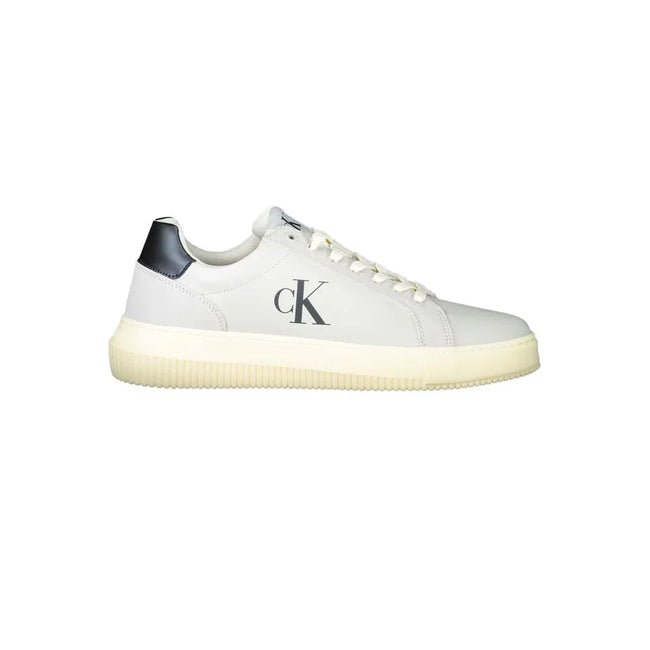 Calvin Klein Baskets Homme Cuir Marron à Lacets Semelle Amovible et Détails Contrastés - Apparel & Accessories > Shoes > Sneakers from Calvin Klein - Calvin Klein | Hollys Men