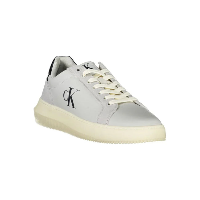 Calvin Klein Herren-Sneaker aus braunem Leder mit Schnürung, herausnehmbarer Innensohle und kontrastierenden Details - Calvin Klein | Hollys Men