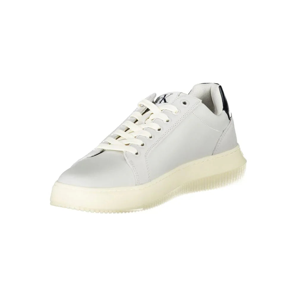 Calvin Klein Baskets Homme Cuir Marron à Lacets Semelle Amovible et Détails Contrastés - Apparel & Accessories > Shoes > Sneakers from Calvin Klein