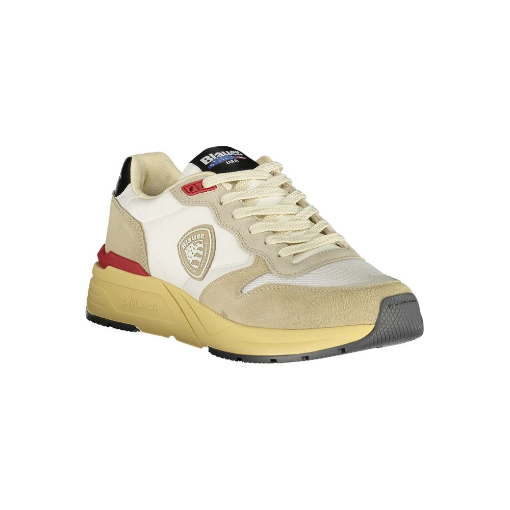 Blauer Baskets Homme Beige – Polyester & Cuir, Confort Durable au Style Contemporain - Apparel & Accessories > Shoes > Sneakers from Blauer