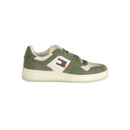 Tommy Hilfiger Baskets Vert Polyester À Lacets Avec Logo Et Détails Contrastés Pour Sport Urbain - Apparel & Accessories > Shoes > Sneakers from Tommy Hilfiger