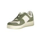 Tommy Hilfiger Baskets Vert Polyester À Lacets Avec Logo Et Détails Contrastés Pour Sport Urbain - Apparel & Accessories > Shoes > Sneakers from Tommy Hilfiger