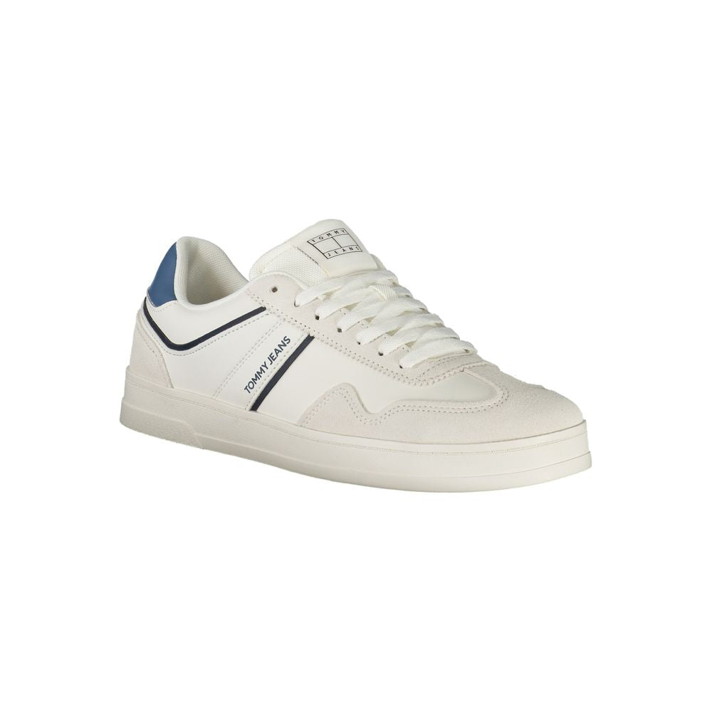 Tommy Hilfiger White Polyethylene Men Sneaker - Apparel & Accessories > Shoes > Sneakers from Tommy Hilfiger