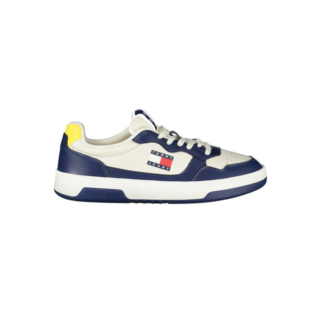 Tommy Hilfiger Baskets Pour Homme Bleu Vif En Et Détails Blancs/Jaunes - Apparel & Accessories > Shoes > Sneakers from Tommy Hilfiger Hover Image