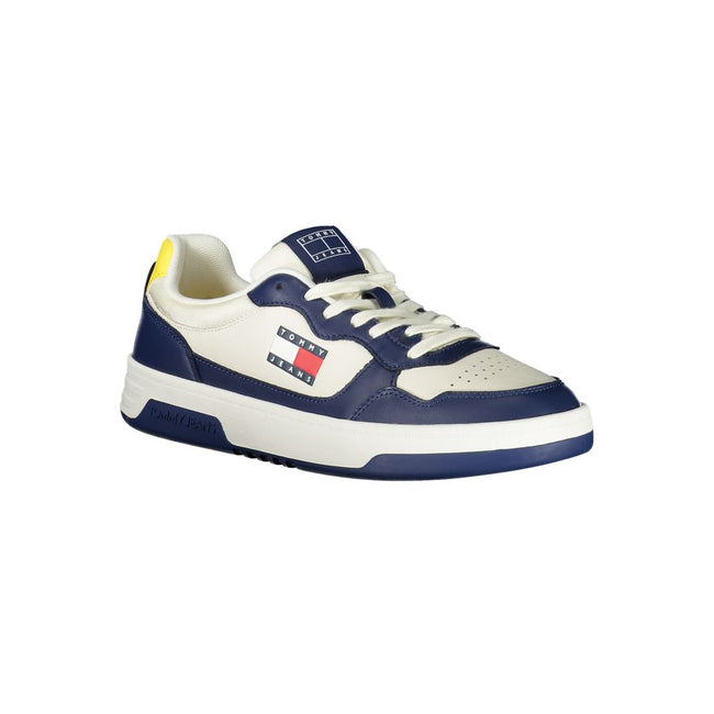 Tommy Hilfiger Herren-Sneaker in leuchtendem Blau mit weißen/gelben Details Main Image
