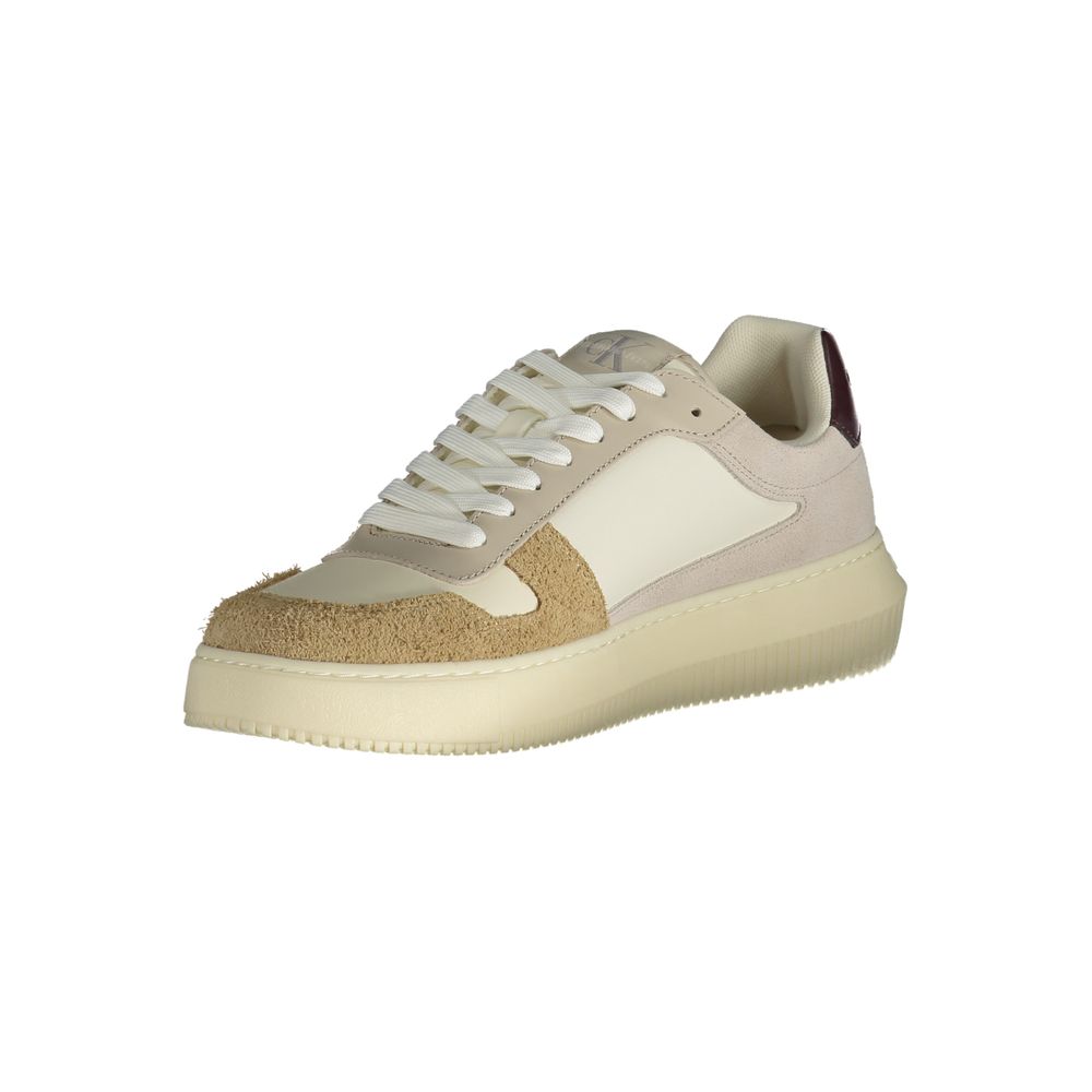 Calvin Klein Baskets Homme Beige Polyester, Semelle Caoutchouc Thermoplastique Recyclé - Apparel & Accessories > Shoes > Sneakers from Calvin Klein