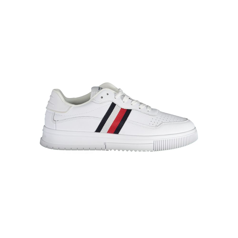 Tommy Hilfiger Baskets Homme Cuir Blanc – Élégance Sportive & Style Raffiné - Apparel & Accessories > Shoes > Sneakers from Tommy Hilfiger