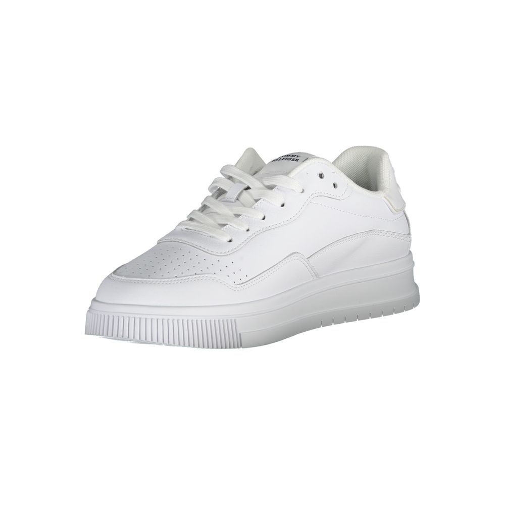 Tommy Hilfiger Baskets Homme Cuir Blanc – Élégance Sportive & Style Raffiné - Apparel & Accessories > Shoes > Sneakers from Tommy Hilfiger