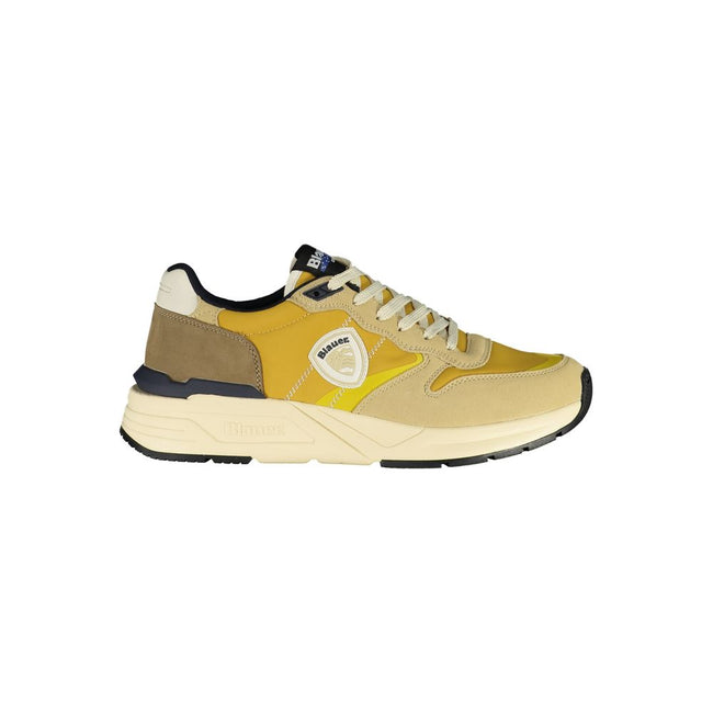 Blauer Baskets Homme - Polyester Beige Accents Jaune Moutarde, Décontractées - Apparel & Accessories > Shoes > Sneakers from Blauer Hover Image
