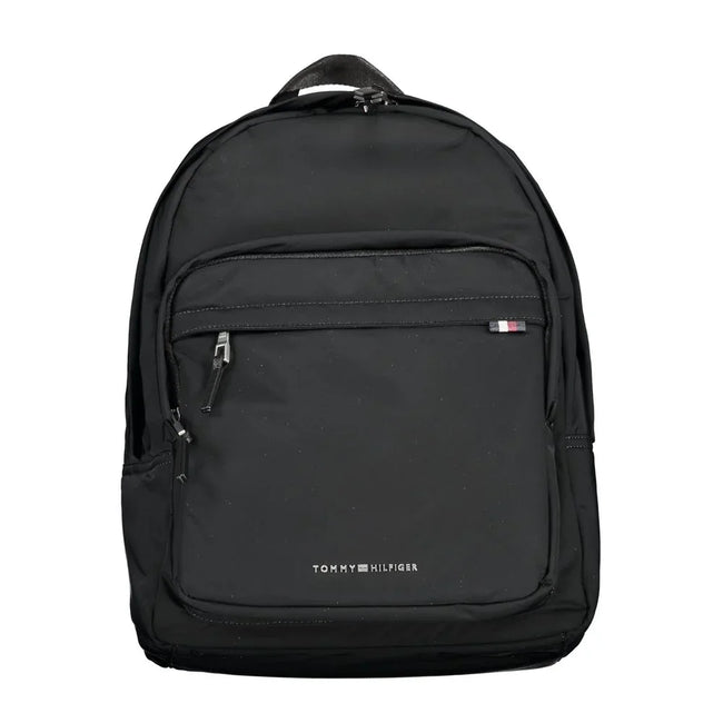 Tommy Hilfiger Sac À Dos Polyester Noir 50 Pourcent Recyclé Avec Compartiment Ordinateur Portable Et Poches Externes - Luggage & Bags > Backpacks from Tommy Hilfiger Hover Image