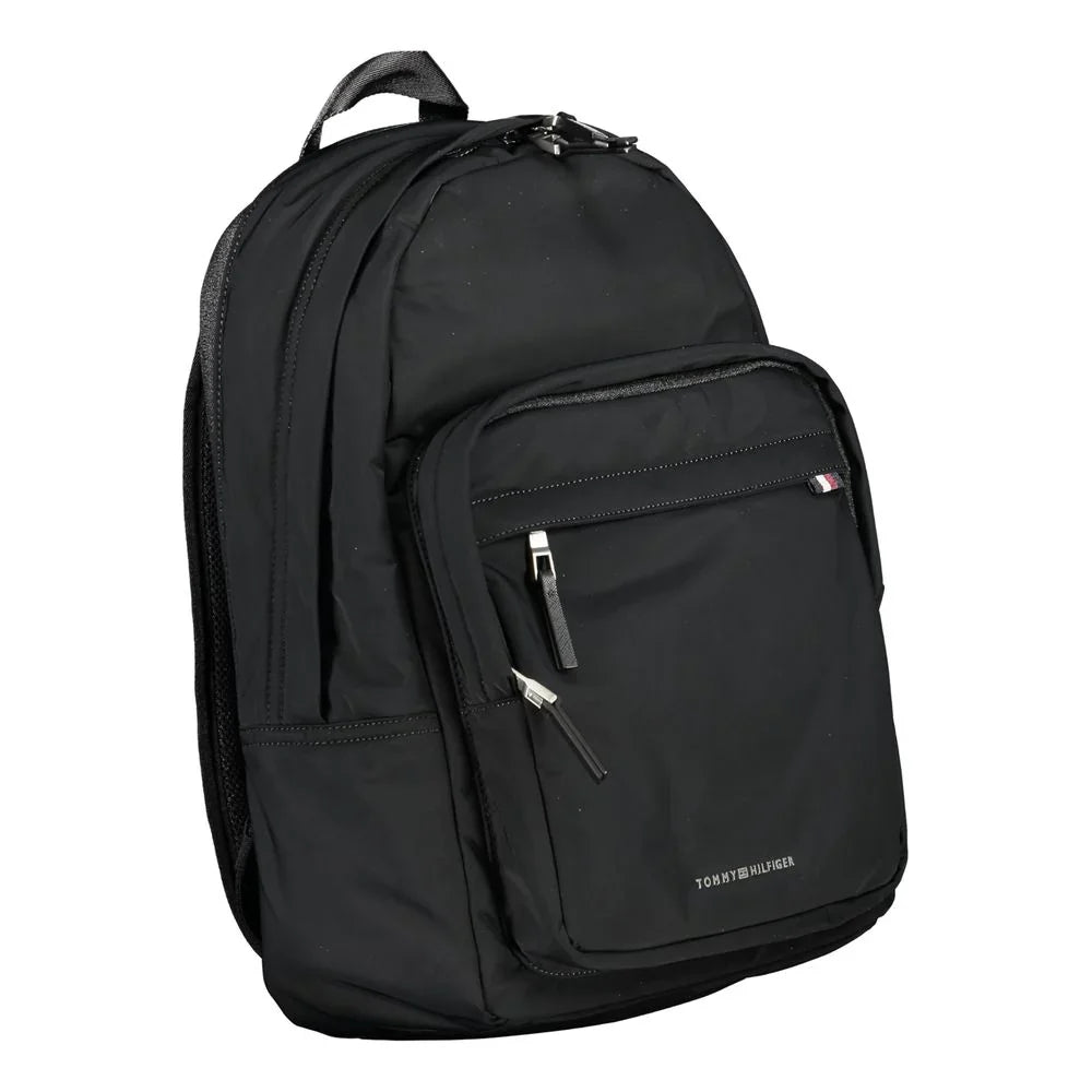Tommy Hilfiger Sac À Dos Polyester Noir 50 Pourcent Recyclé Avec Compartiment Ordinateur Portable Et Poches Externes - Luggage & Bags > Backpacks from Tommy Hilfiger