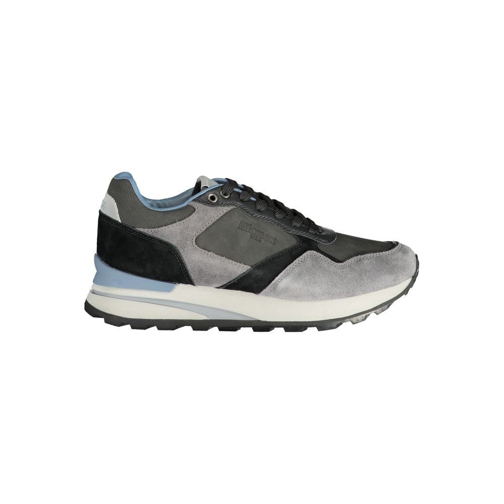 Blauer Baskets Homme Gris Polyéthylène Semelle Amovible Avec Laçage Et Détails Contrastants - Apparel & Accessories > Shoes > Sneakers from Blauer