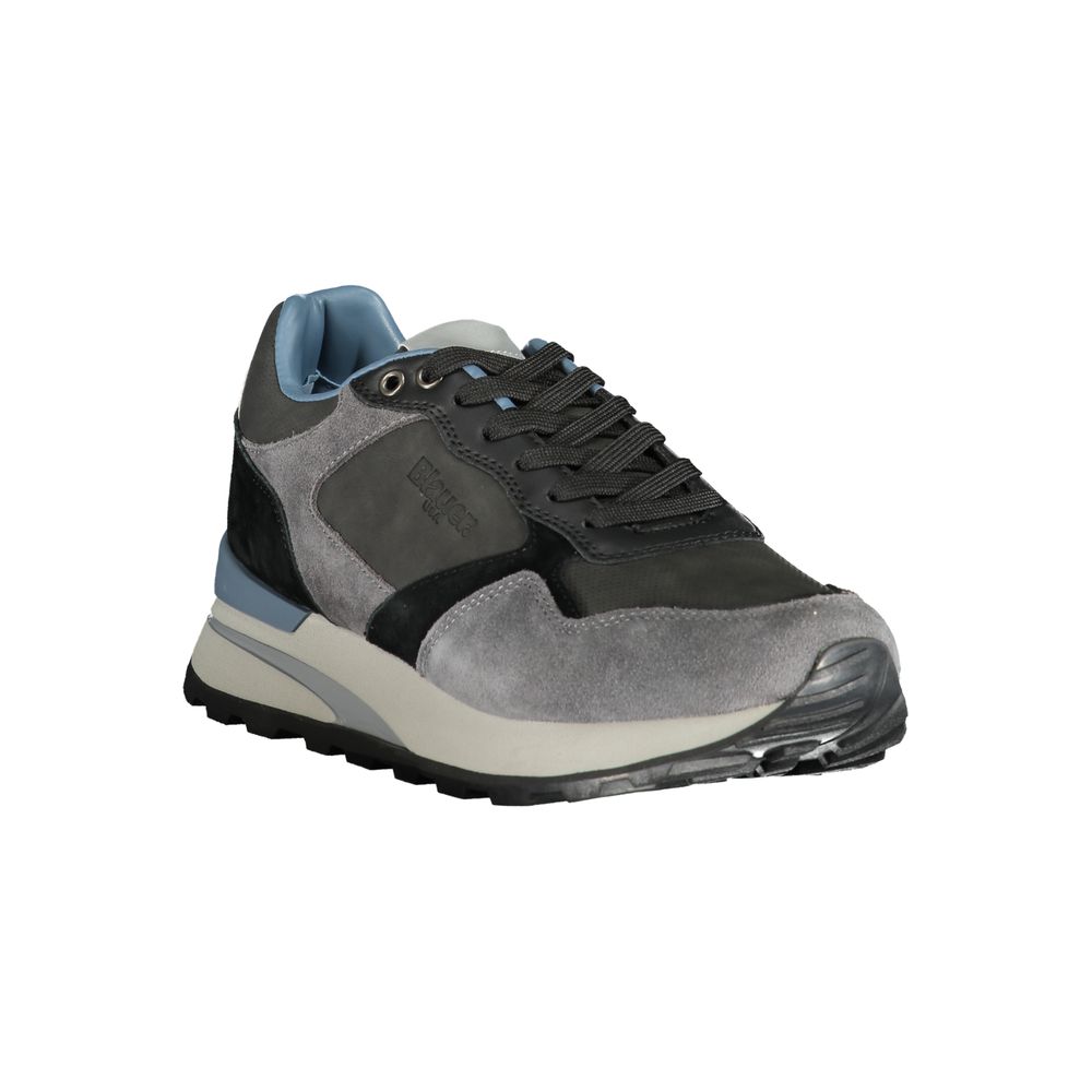 Blauer Baskets Homme Gris Polyéthylène Semelle Amovible Avec Laçage Et Détails Contrastants - Apparel & Accessories > Shoes > Sneakers from Blauer