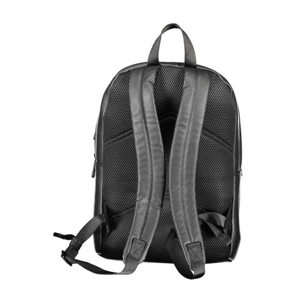 Calvin Klein Sac à Dos Homme Noir – Polyéthylène, Compartiment Ordinateur Portable, Poche Externe - CA-14080 - Luggage & Bags > Backpacks from Calvin Klein