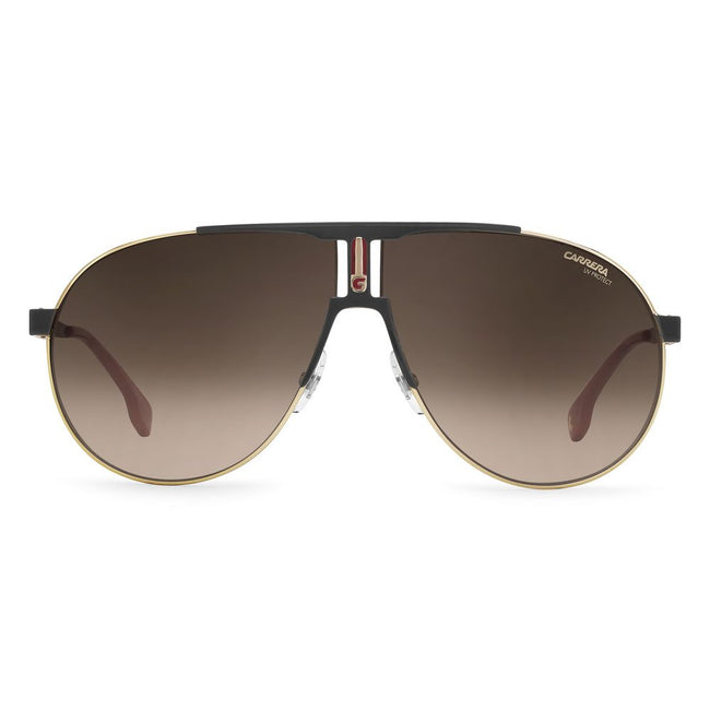 Carrera Lunettes Aviateur Bicolore, Métal Noir et Or, Design Italien - Carrera | Hollys Men