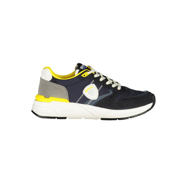 Blauer Baskets Homme Polyester Bleu Avec Détails Jaunes Pour Look Streetwear Moderne Confort Toute Journée - Apparel & Accessories > Shoes > Sneakers from Blauer - Blauer | Hollys Men