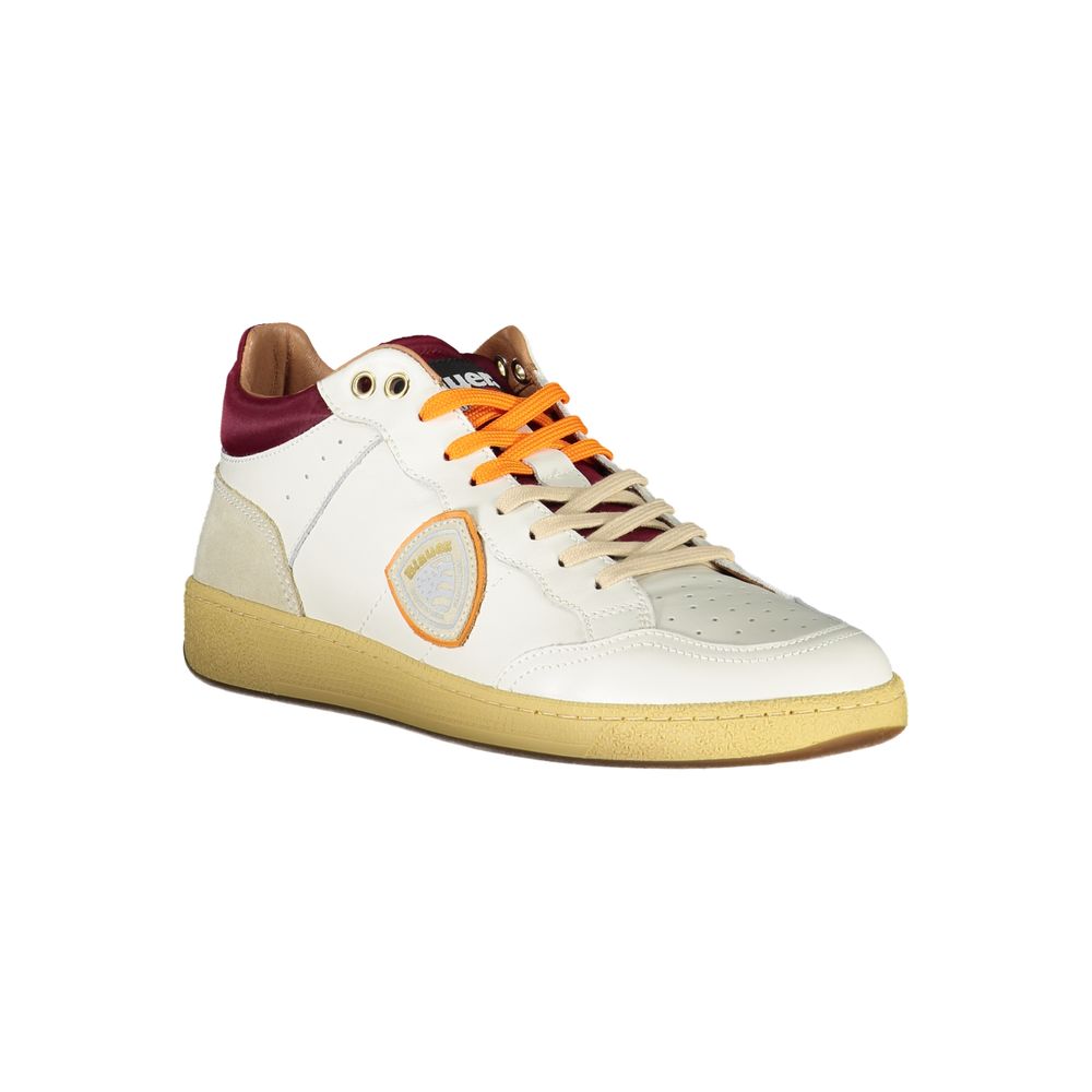 Blauer Baskets Homme Blanches – Finitions Contrastées & Logo Distinctif, Style Urbain et Confort Durable - Apparel & Accessories > Shoes > Sneakers from Blauer