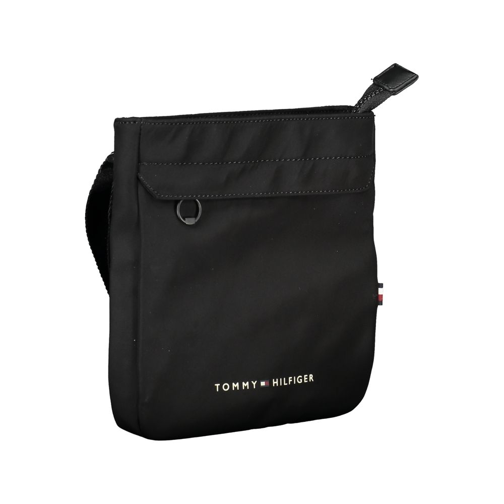 Tommy Hilfiger Black Polyester Men Shoulder Bag - Apparel & Accessories > Handbags, Wallets & Cases > Handbags > Cross Body Bags from Tommy Hilfiger
